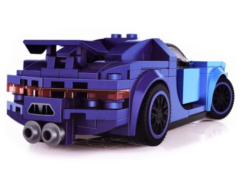 JOKOMISIADA Klocki techniczne Sportowe auto NIEBIESKIE 139-elementów + naklejki ZA4288