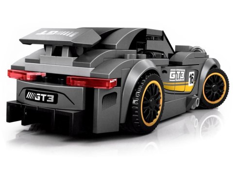 JOKOMISIADA Klocki techniczne Sportowe auto SREBRNE 174-elementy + naklejki ZA4287