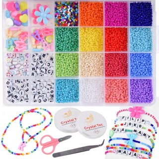 JOKOMISIADA Koraliki do bransoletek zestaw koralików DIY biżuteria dla dzieci ZA4172