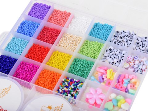 JOKOMISIADA Koraliki do bransoletek zestaw koralików DIY biżuteria dla dzieci ZA4172