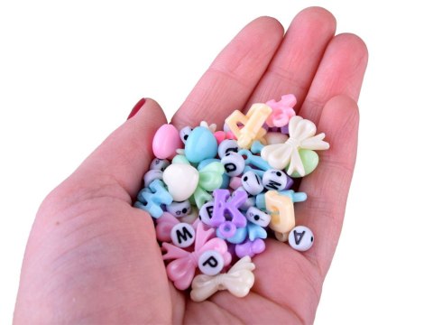 JOKOMISIADA Koraliki do bransoletek zestaw koralików DIY biżuteria dla dzieci ZA4172