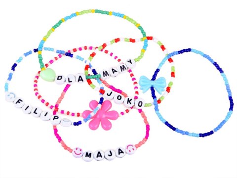 JOKOMISIADA Koraliki do bransoletek zestaw koralików DIY biżuteria dla dzieci ZA4172