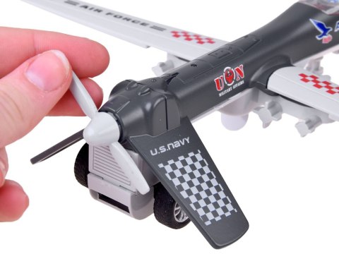 JOKOMISIADA Metalowy DRON wojskowy bojowy dźwięk ZA4327 CY