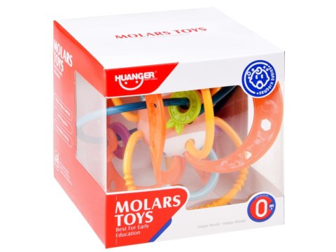 JOKOMISIADA Przyjemny i miękki Sensoryczny GRYZAK Grzechotka dla malucha ZA4308 PO