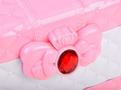 JOKOMISIADA Różowy duży Kuferek piękności zestaw do makijażu ZA4175