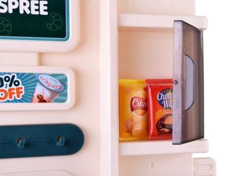 JOKOMISIADA Supermarket Sklep spożywczy Kasa fiskalna + 71 ele akcesoria Dźwięk ZA4279