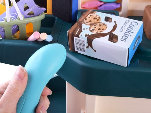 JOKOMISIADA Supermarket Sklep spożywczy Kasa fiskalna + 71 ele akcesoria Dźwięk ZA4279