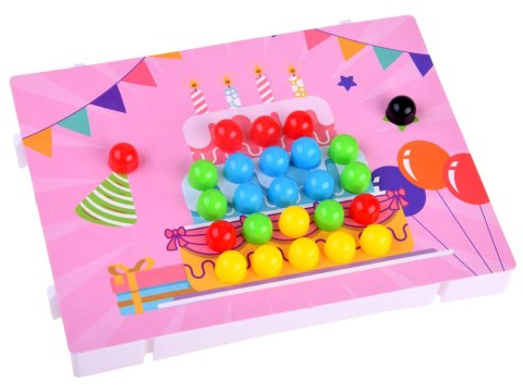 JOKOMISIADA Układanka Guzikowa edukacyjna kolorowa mozaika dla dzieci ZA4191