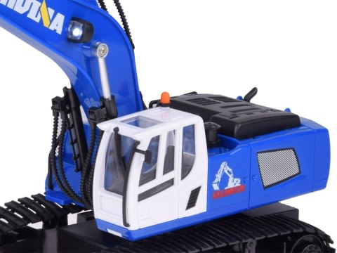 JOKOMISIADA Zdalnie sterowana niebieska KOPARKA - gąsienice pilot RC0593