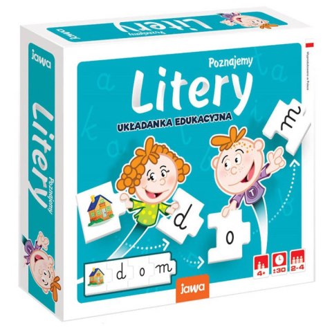 Jawa Jawa Gra układanka edukacyjna POZNAJEMY LITERY GR0562