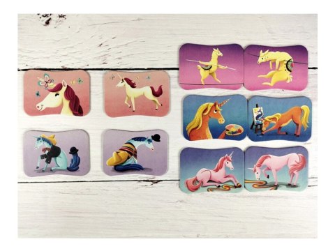 Kapitan Nauka Kapitan Nauka Jednorożce i lamy Gra MEMORY GR0549