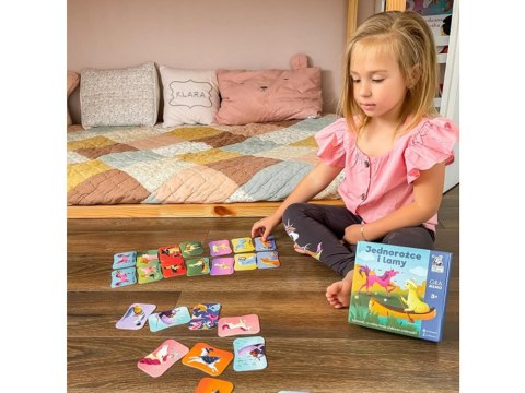 Kapitan Nauka Kapitan Nauka Jednorożce i lamy Gra MEMORY GR0549