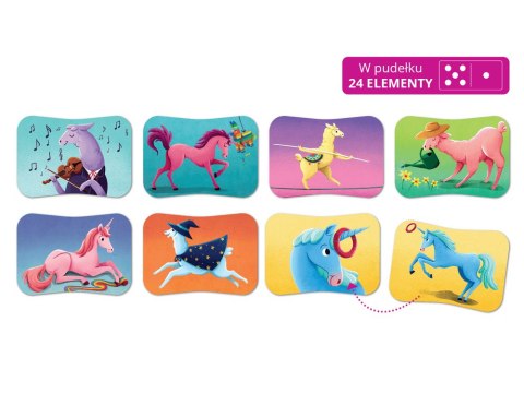 Kapitan Nauka Kapitan Nauka Jednorożce i lamy Gra MEMORY GR0549