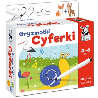 Kapitan Nauka Karty do rysowania Gryzmołki Cyferki 3-6l KS0668