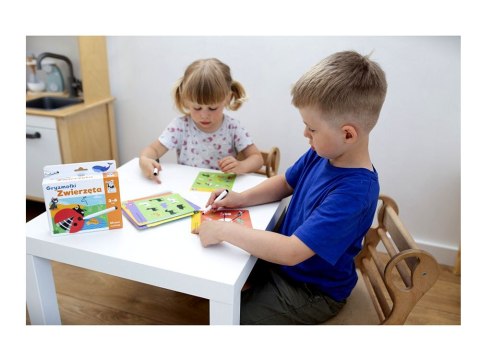 Kapitan Nauka Karty do rysowania Gryzmołki Zwierzęta 3-6l KS0686