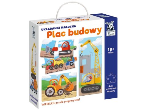 Kapitan Nauka Układanki Malucha Plac budowy puzzle 18m+ KS0679