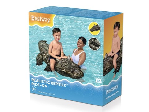 Bestway Bestway Dmuchany materac do wody z uchwytami KROKODYL 193x94cm 41478