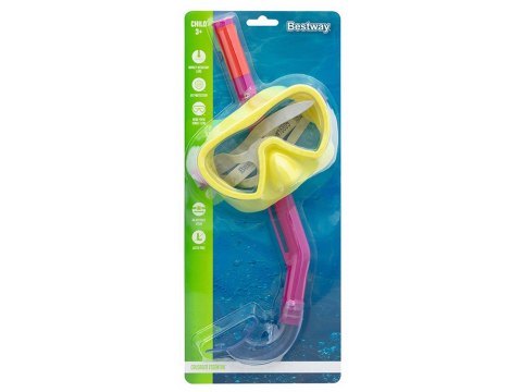 Bestway Bestway Zestaw Maska z rurką do pływania snurkowania dla dzieci 3+ 24036