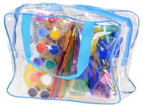 JOKOMISIADA Fartuszek do malowania 27 el. farby pędzle ZA4422