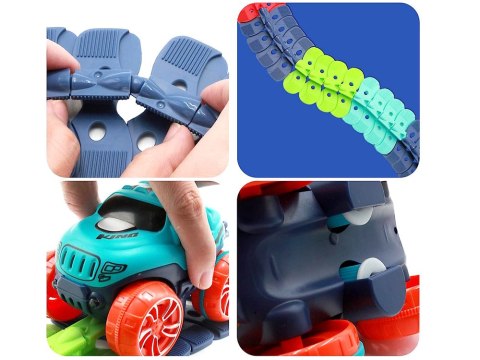 JOKOMISIADA Kolorowy giętki tor 184 ele autko trasa 4m ZA4379