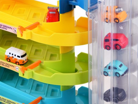 JOKOMISIADA Parking tor dla autek elektryczna winda 6 autek naklejki ZA4376