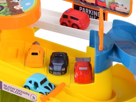 JOKOMISIADA Parking tor dla autek elektryczna winda 6 autek naklejki ZA4376