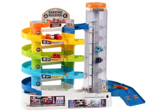 JOKOMISIADA Parking tor dla autek elektryczna winda 6 autek naklejki ZA4376