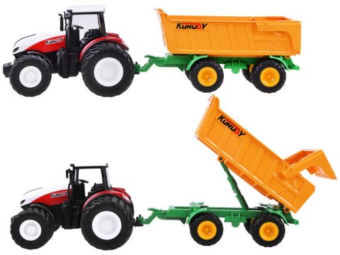 JOKOMISIADA Traktor na pilota gumowe koła + przyczepa RC0601