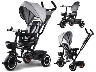 Tiny Bike Rowerek dziecięcy trójkołowy Tiny Bike 3w1 z daszkiem OBRACANY SP0650