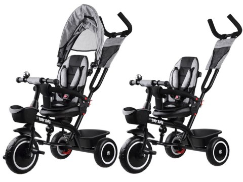 Tiny Bike Rowerek dziecięcy trójkołowy Tiny Bike 3w1 z daszkiem OBRACANY SP0650