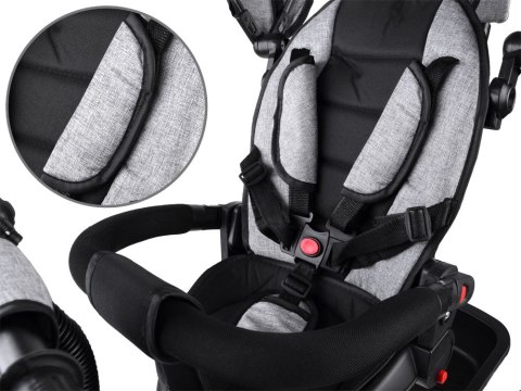 Tiny Bike Rowerek dziecięcy trójkołowy Tiny Bike 3w1 z daszkiem OBRACANY SP0650