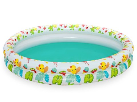 Bestway Bestway Basenik 122x20cm + piłka + koło Dmuchany zestaw KOLOROWY SET 51124