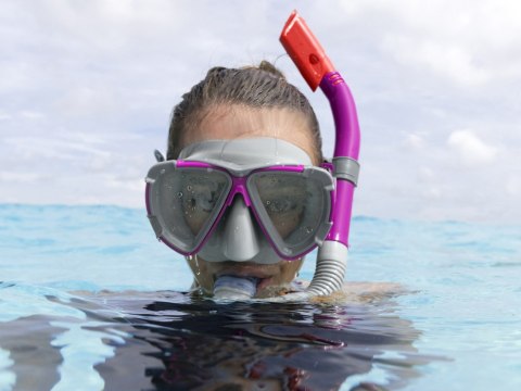 Bestway Bestway Maska z rurką do pływania snurkowania RÓŻOWY 14+ 24029