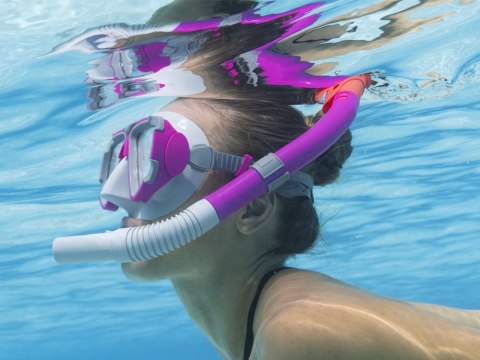 Bestway Bestway Maska z rurką do pływania snurkowania RÓŻOWY 14+ 24029