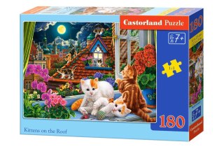 Castorland Puzzle 180-elelmentów Kittens on the Roof