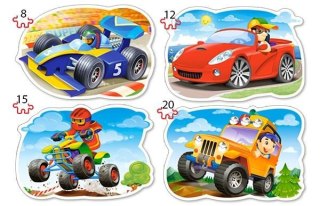 Castorland Puzzle 4w1 8,12,15,20-elementów Ride for Fun
