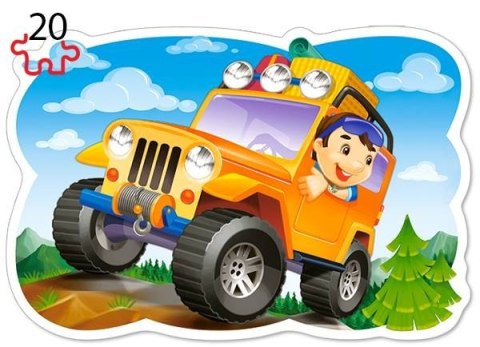 Castorland Puzzle 4w1 8,12,15,20-elementów Ride for Fun