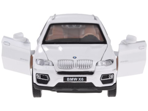 JOKOMISIADA Auto metalowe BMW X6 model skala 1:32 biały SUV światło dźwięk ZA4606