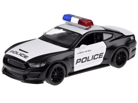 JOKOMISIADA Auto metalowe policja Ford Shelby GT350 skala 1:32 światła koguty ZA4610
