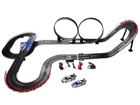 JOKOMISIADA Elektryczny Tor wyścigowy rajdowy samochodowy 2 auta AUDI trasa 8m RC0620