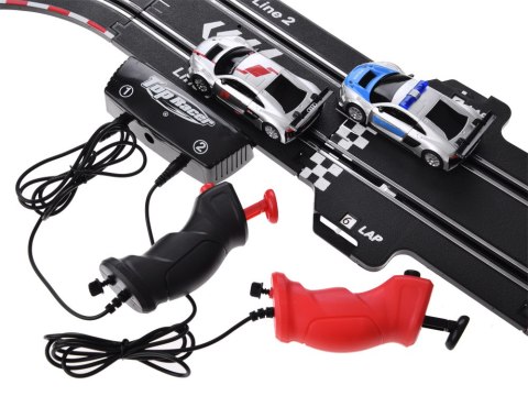 JOKOMISIADA Elektryczny Tor wyścigowy rajdowy samochodowy 2 auta AUDI trasa 8m RC0620