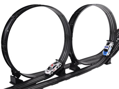 JOKOMISIADA Elektryczny Tor wyścigowy rajdowy samochodowy 2 auta AUDI trasa 8m RC0620