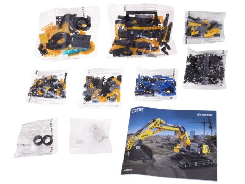 JOKOMISIADA Klocki konstrukcyjne KOPARKA - model techniczny, 467 el. ZA4630