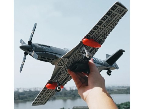 JOKOMISIADA Klocki techniczne Samolot bojowy P-51 Mustang Fighter 256 ele ZA4624