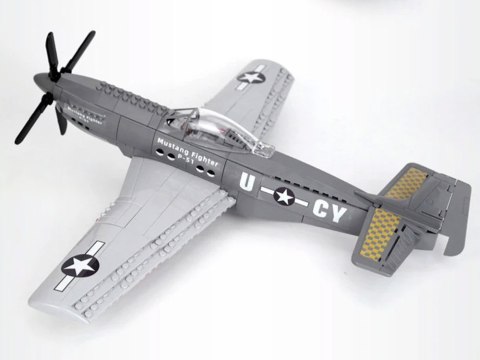 JOKOMISIADA Klocki techniczne Samolot bojowy P-51 Mustang Fighter 256 ele ZA4624
