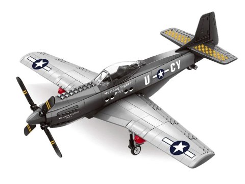 JOKOMISIADA Klocki techniczne Samolot bojowy P-51 Mustang Fighter 256 ele ZA4624