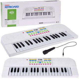 JOKOMISIADA Organki mini keyboard zabawka dla dzieci 37 klawiszy mikrofon IN0160