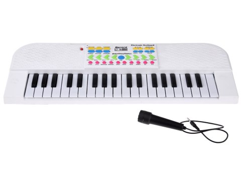 JOKOMISIADA Organki mini keyboard zabawka dla dzieci 37 klawiszy mikrofon IN0160