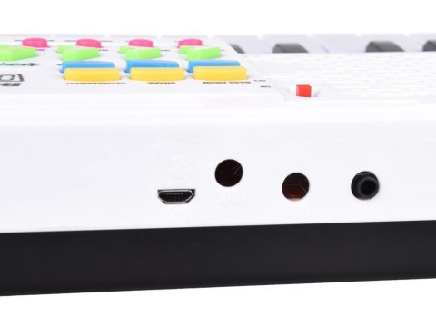 JOKOMISIADA Organki mini keyboard zabawka dla dzieci 37 klawiszy mikrofon IN0160