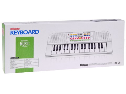 JOKOMISIADA Organki mini keyboard zabawka dla dzieci 37 klawiszy mikrofon IN0160